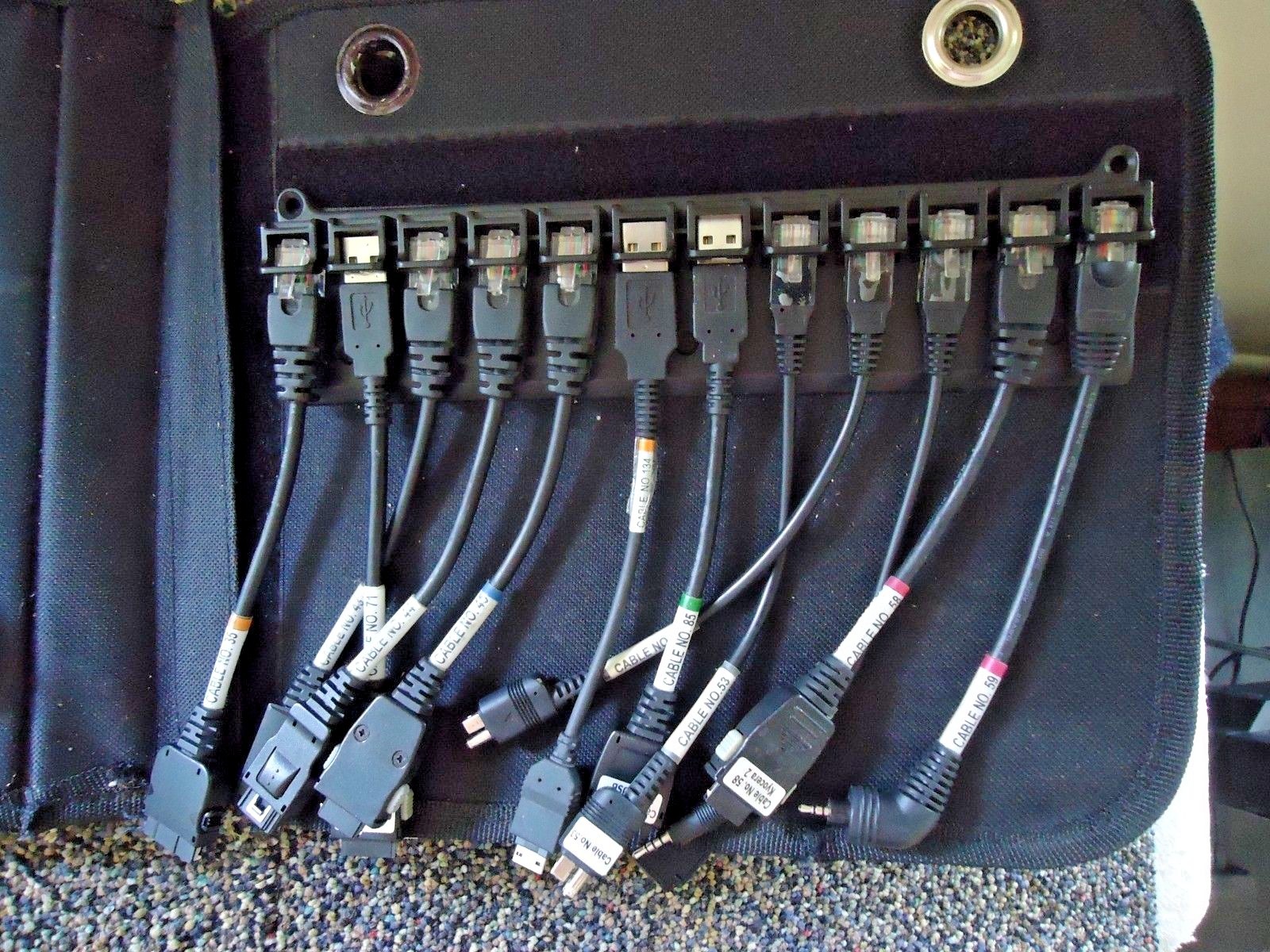 Electronic Phone Cable / Other ? Store Display Folder With 53 Cables