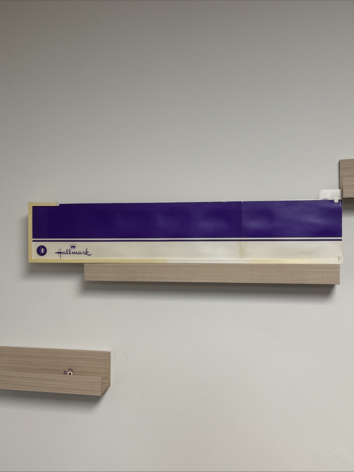 Vintage Hallmark Store Aisle Sign 30” Purple Non-Illuminated Retail Display