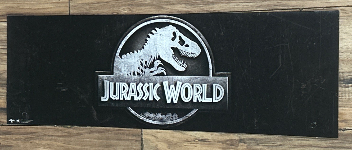 Spirit Halloween Cardboard End Cap Store Display Sign Jurassic World 2025