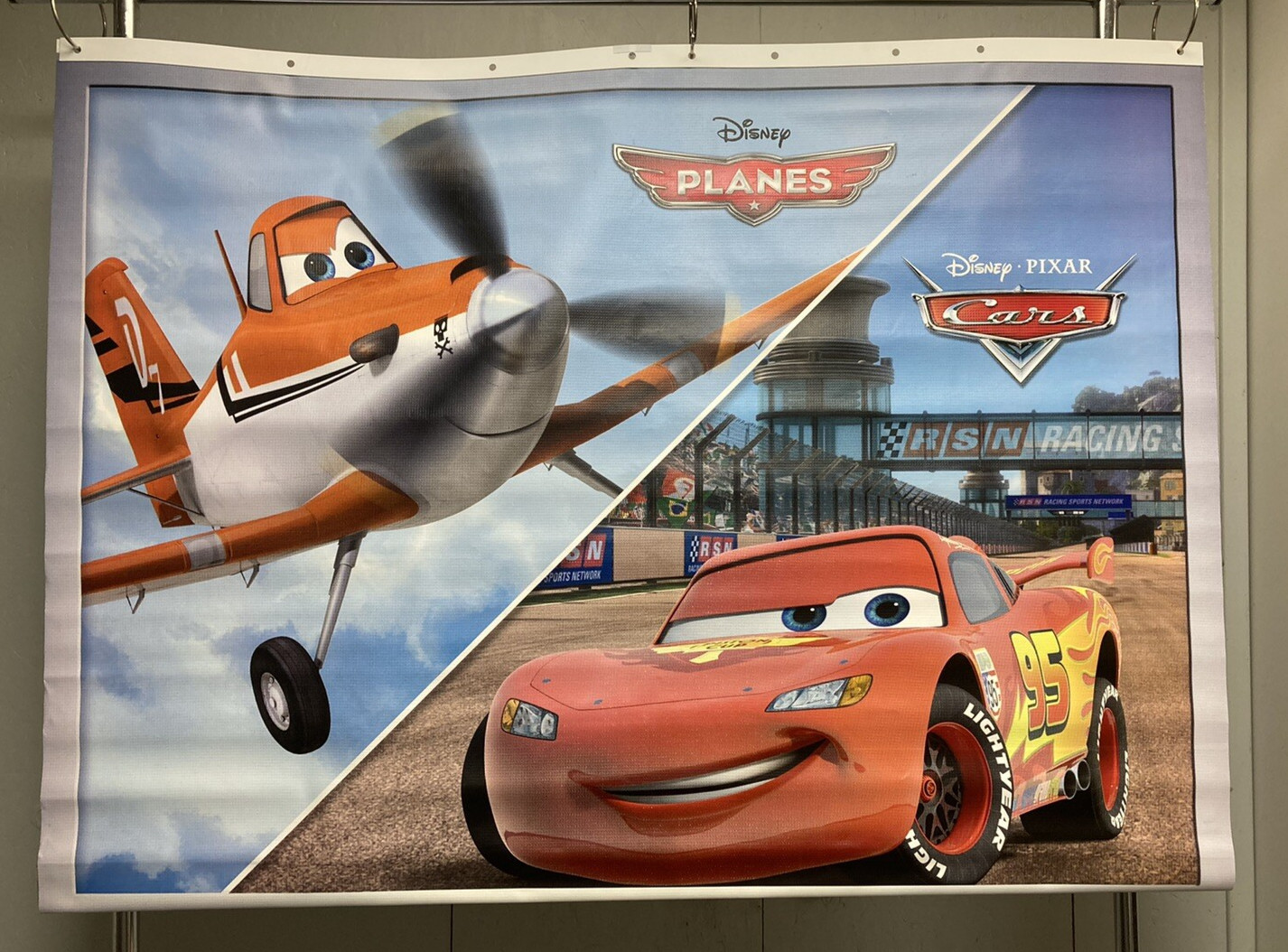 Disney Planes Disney Pixar Cars Vinyl Banner Toys R Us Store Display 47.5X35in
