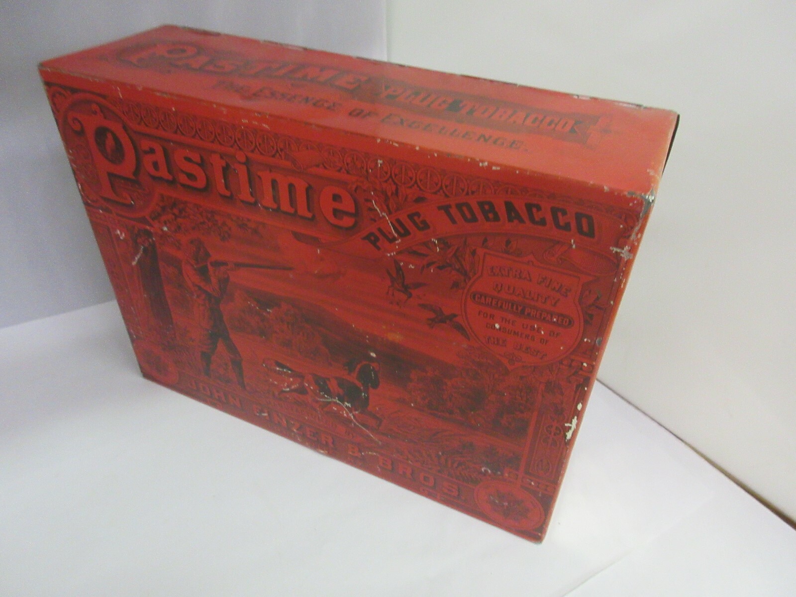 VINTAGE PAST TIME BEAUTIFUL STORE BIN COUNTER DISPLAY ADVERTISING 660-J