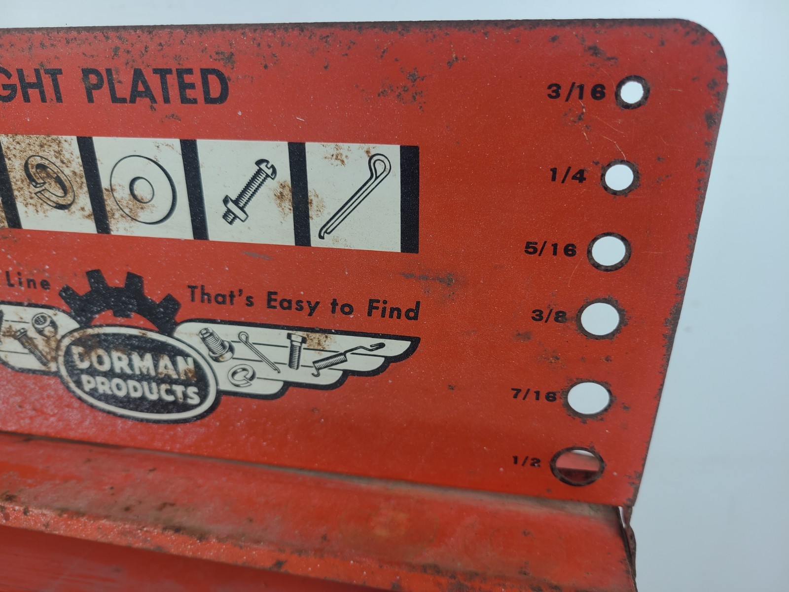 Vintage Dorman Ready Packs Automotive Fasteners Display Rack Sign (23″x13.5″x3″)