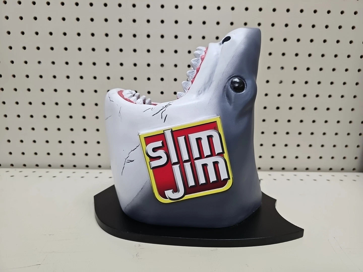 SLIM JIM Promotional Jaws Great White Shark Head Wall Mount Display – New In Box