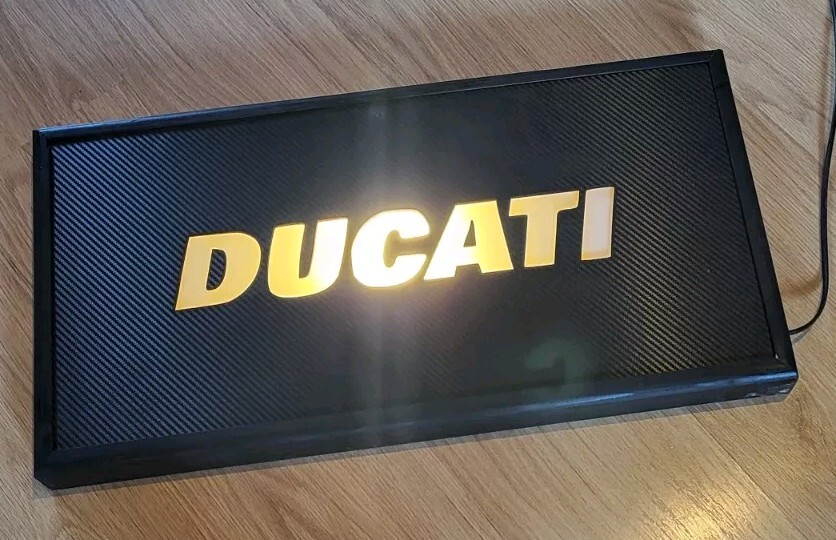 Ducati Advertising Sign Light Sign