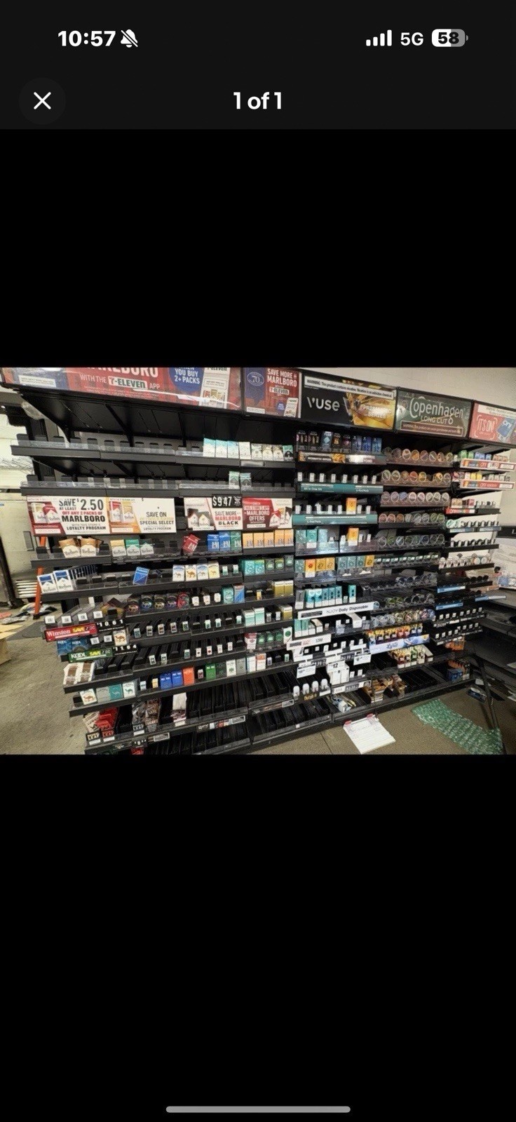 8’ Wide X 8 ‘Tall Cigarette Display Rack Tobacco Fixture. Other Sizes Available