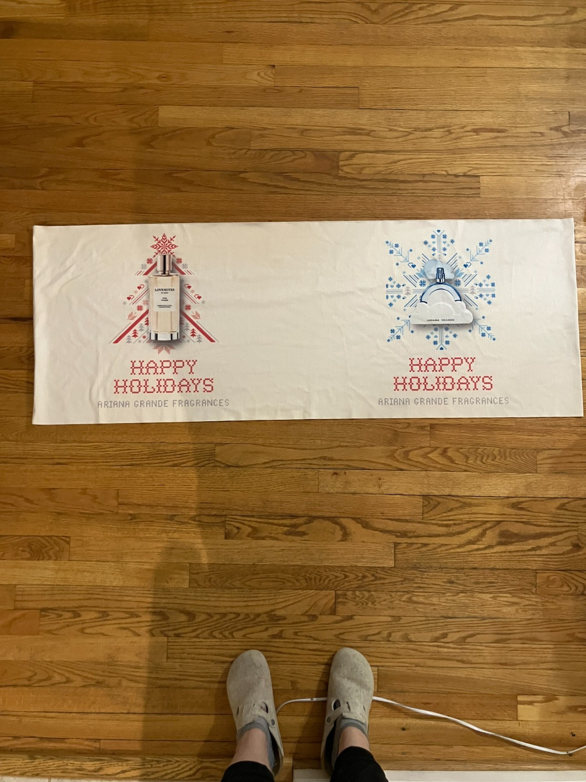 Ariana Grande Holidays Fragrances Ulta Promotional Fabric Banner