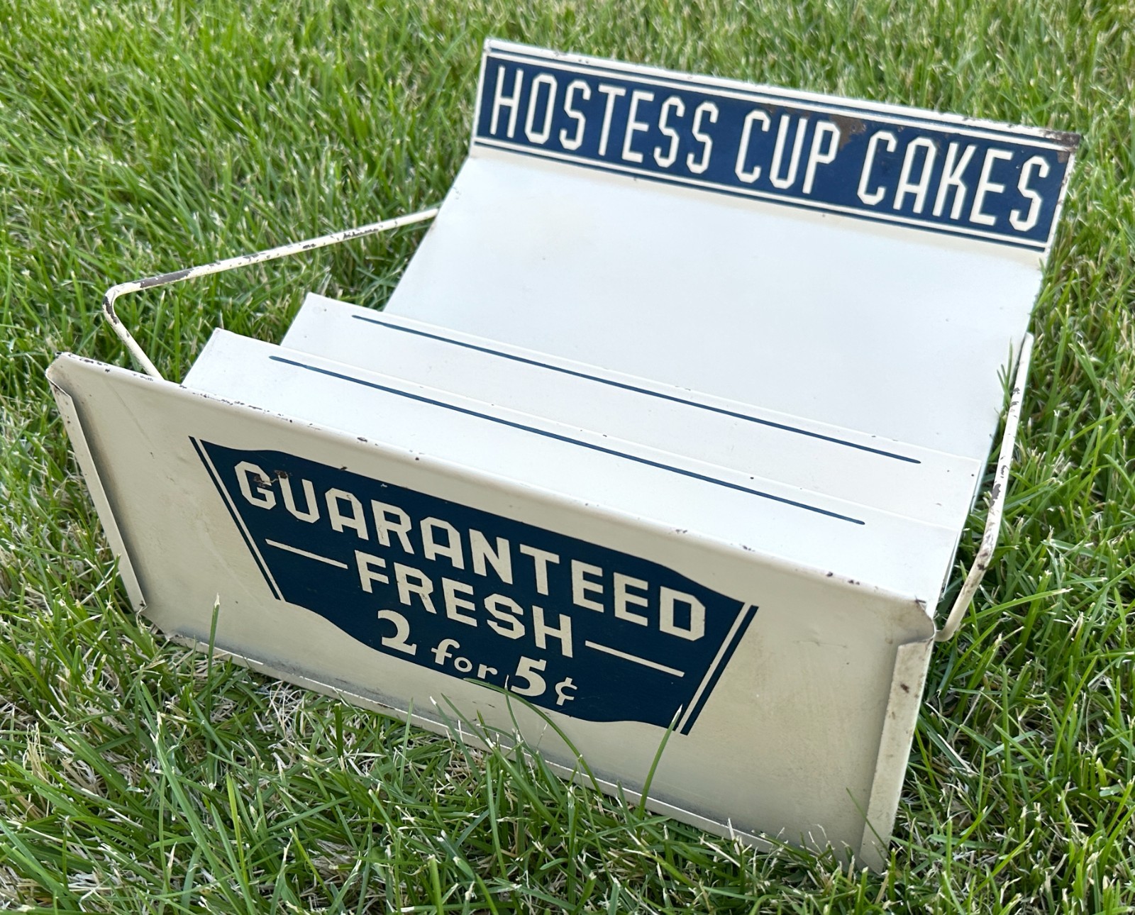 EARLY Vintage HOSTESS CUP CAKES Metal Store Display Rack Stand Advertising RARE!