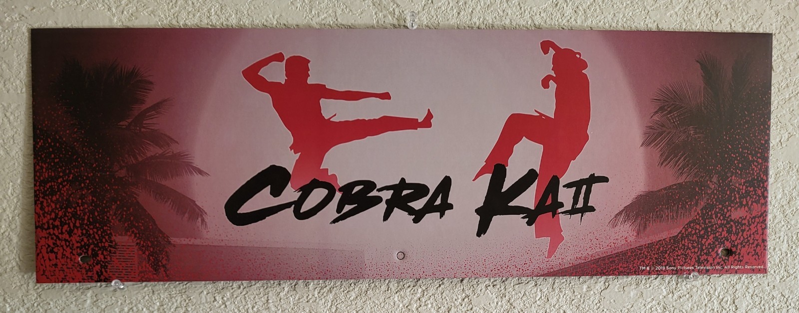 Cobra Kai Halloween Cardboard End Cap Store Display Sign 24″x8″