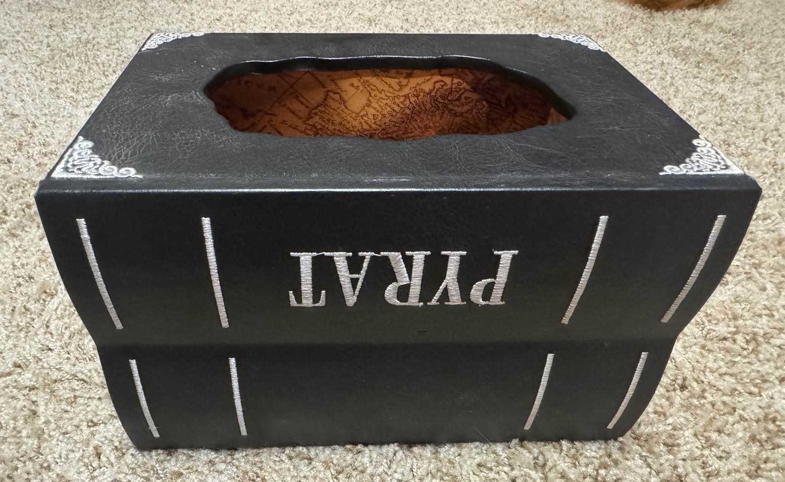 Vintage Pyrat Rum Bottle Display Box With Working Latch Book Case Design