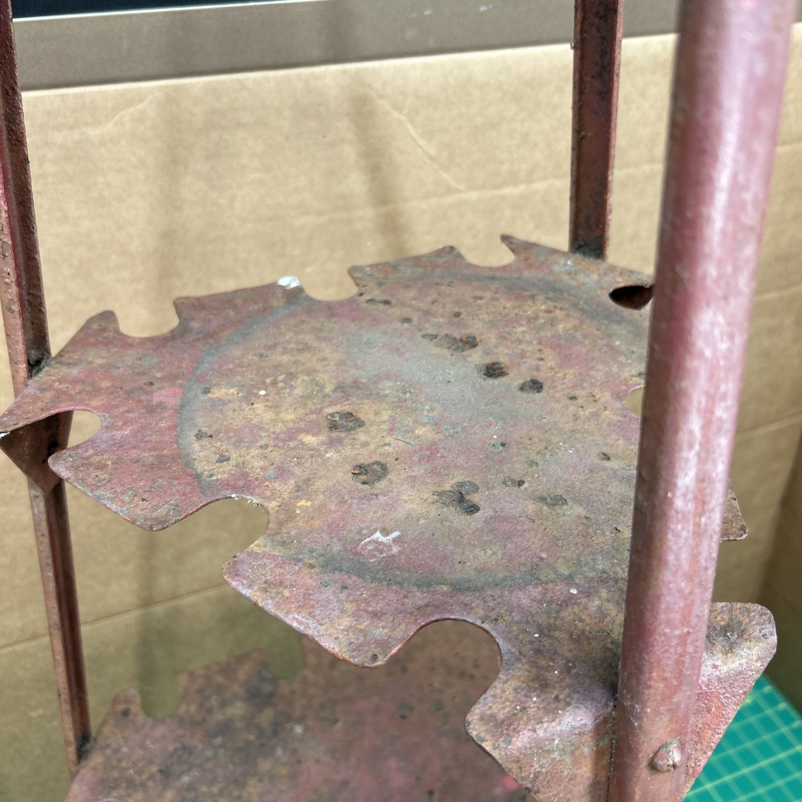 Vintage Nehi Grooved Hanging Bottle Rack Advertising Store Display Stand RUSTIC
