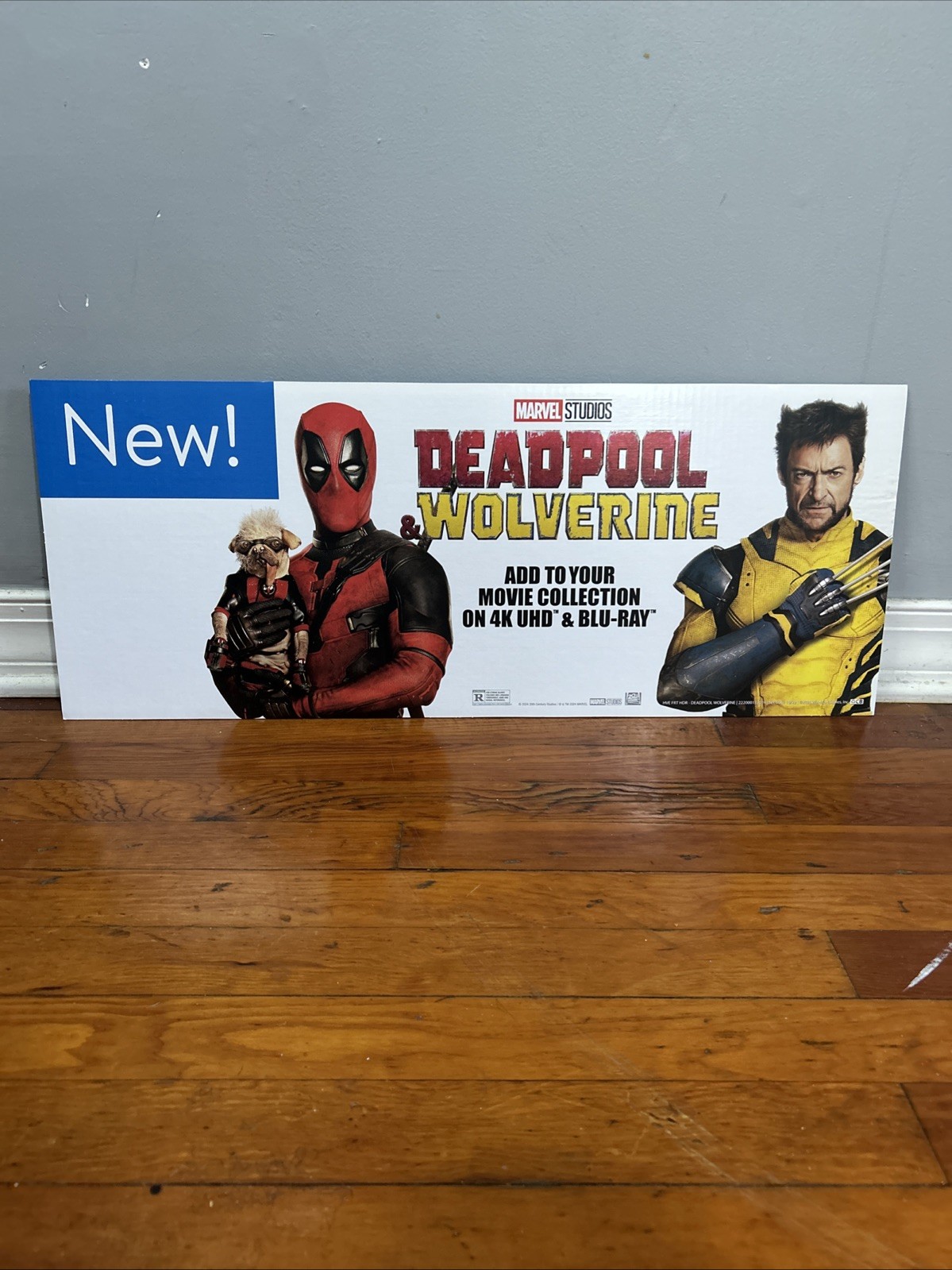 Deadpool & Wolverine 4K Blu-Ray Release Promotional Retail Store Display Sign