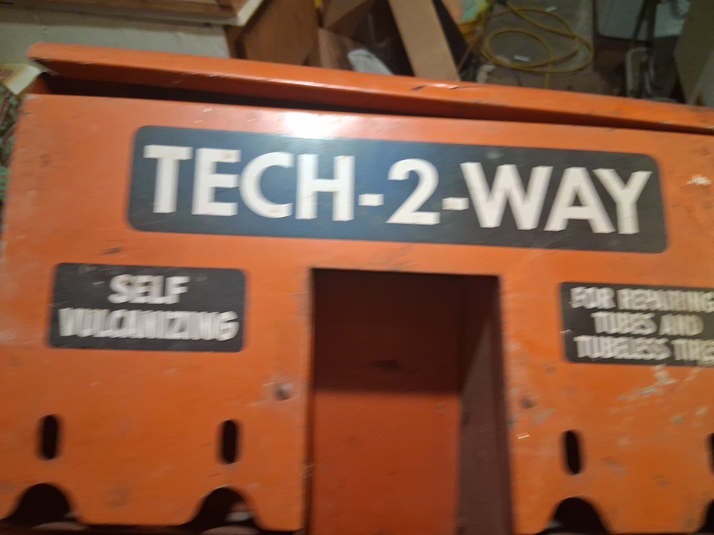 Vtg Tech – 2 – Way Tire Tube Repair Countertop Store Display Cabinet Dispenser