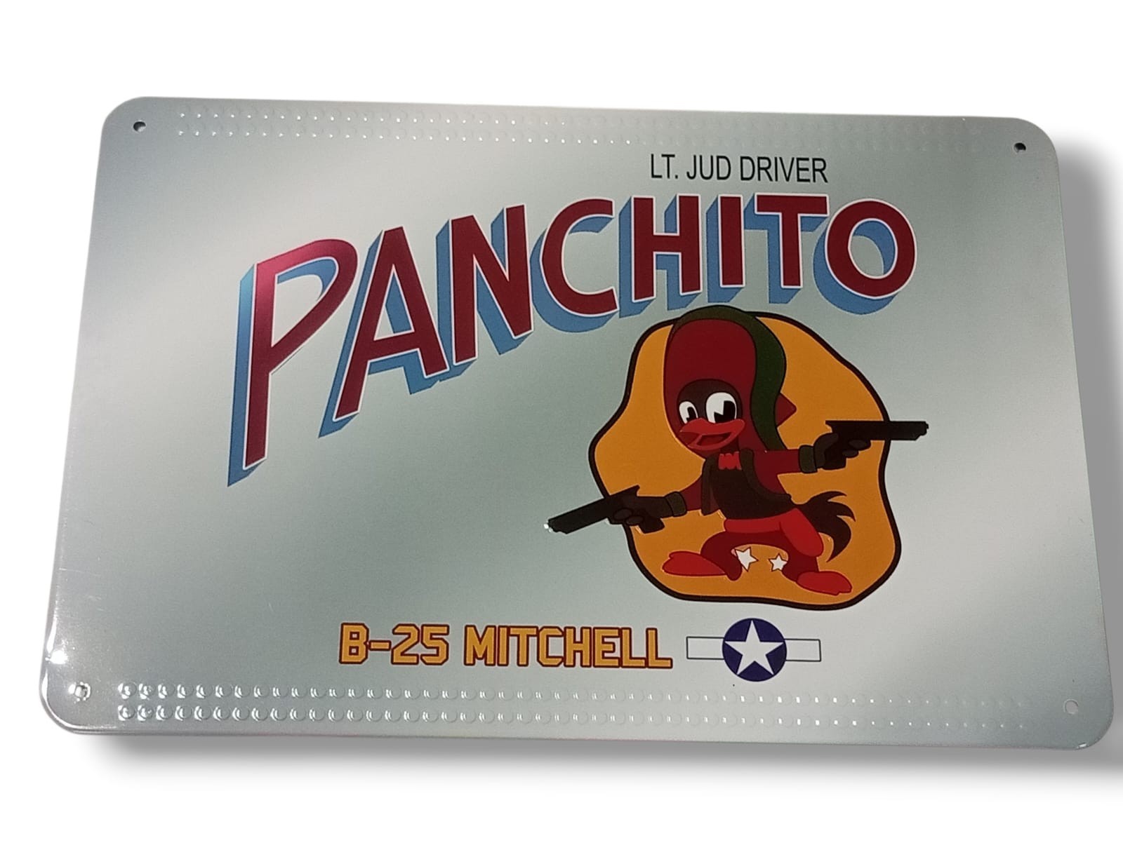 Tin Plate – LT. Jud Driver Panchito – B-25 Mitchell 241/407