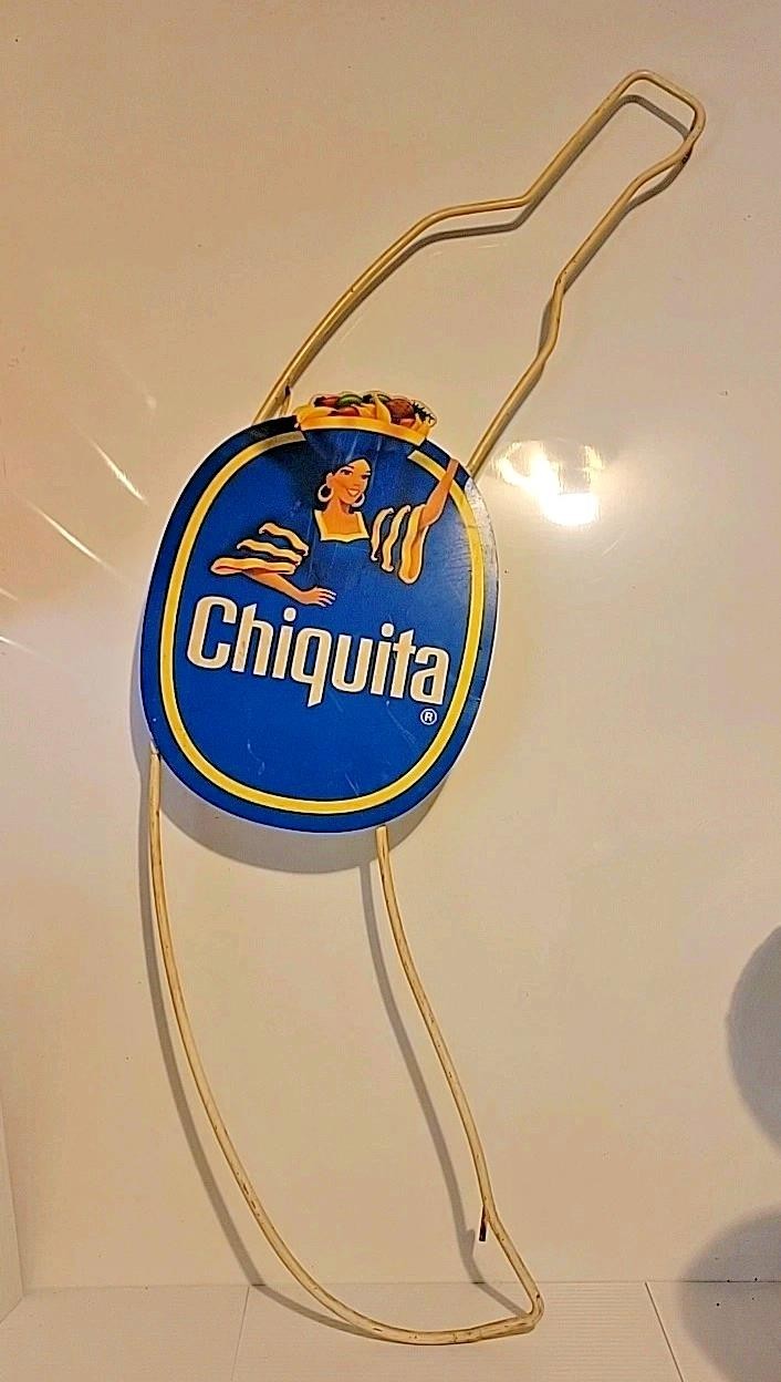Large Retro 80’s CHIQUITA Banana Metal Store Display