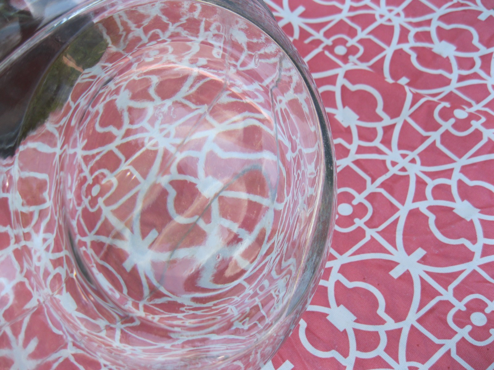 VINTAGE GENERAL STORE COUNTER GLASS SLANTED ROUND CANDY JAR CLIP METAL LID NICE