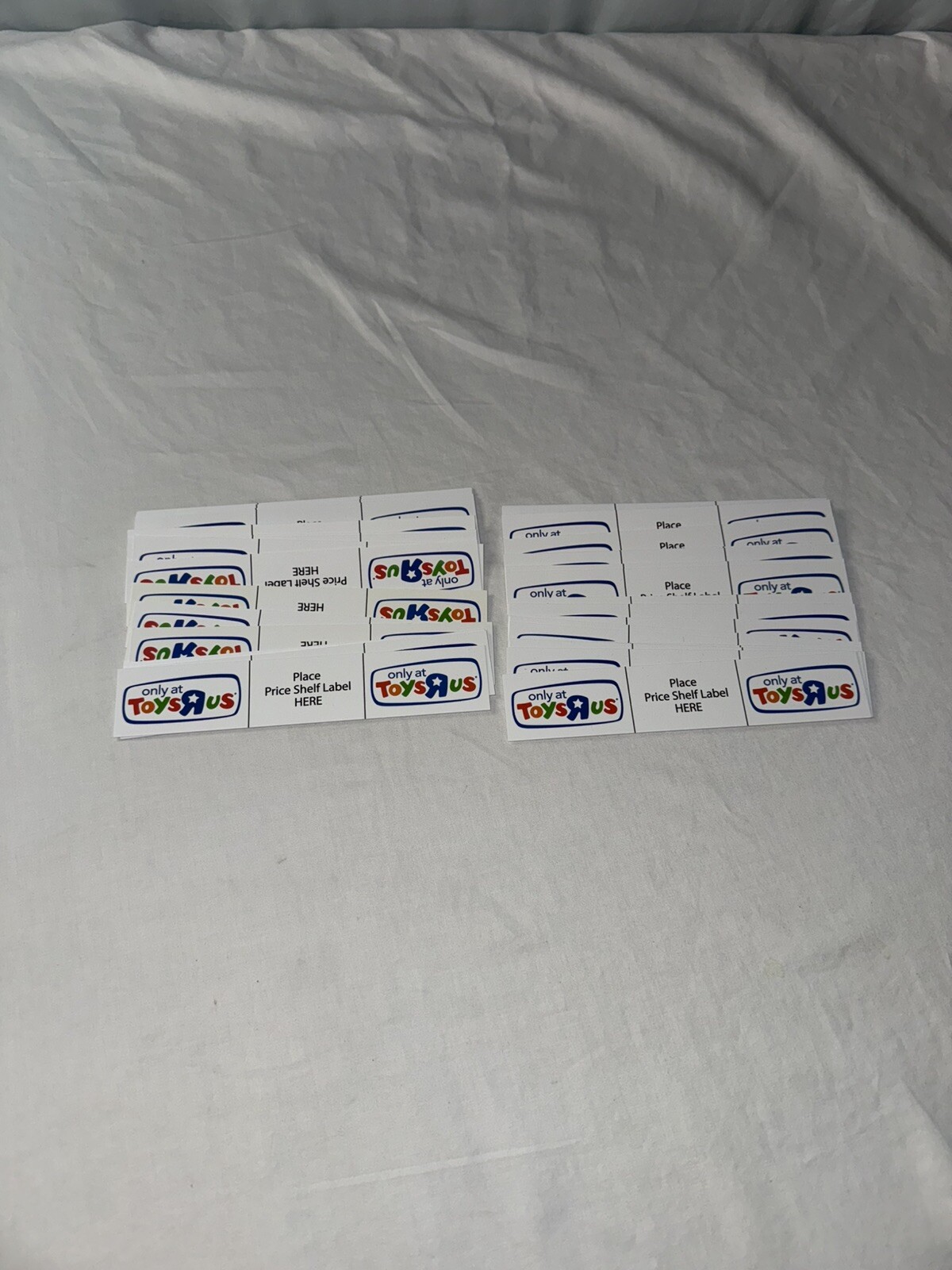 Toys R Us Shelf Label Tag Signs – 42 Pieces Unique Collectible Out Of Print Rare
