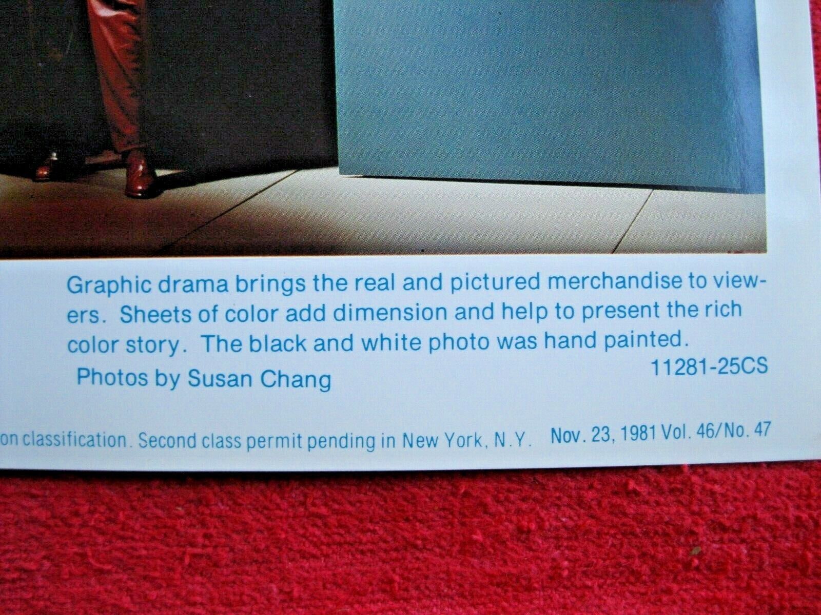 1981 MACY’S, NY STORE WINDOW DISPLAY RICH COLOR STORY PHOTOGRAPH PRINT #123