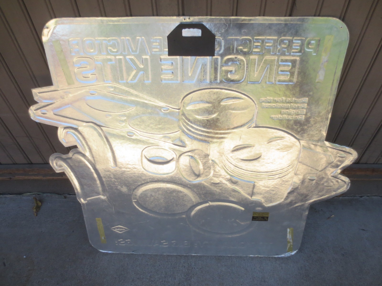 Perfect Circle Engine Kit Advertising Parts Shop Display Vintage Sign 26”x20”