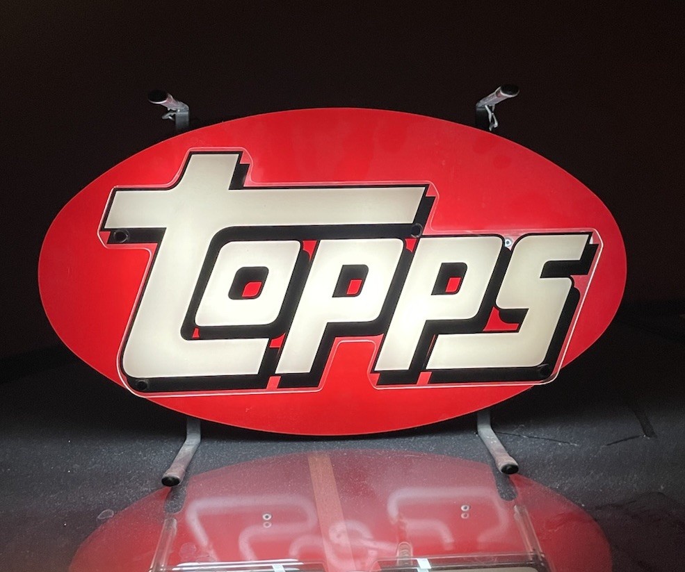 Topps Cards Neon Light Store Display Sign RARE!