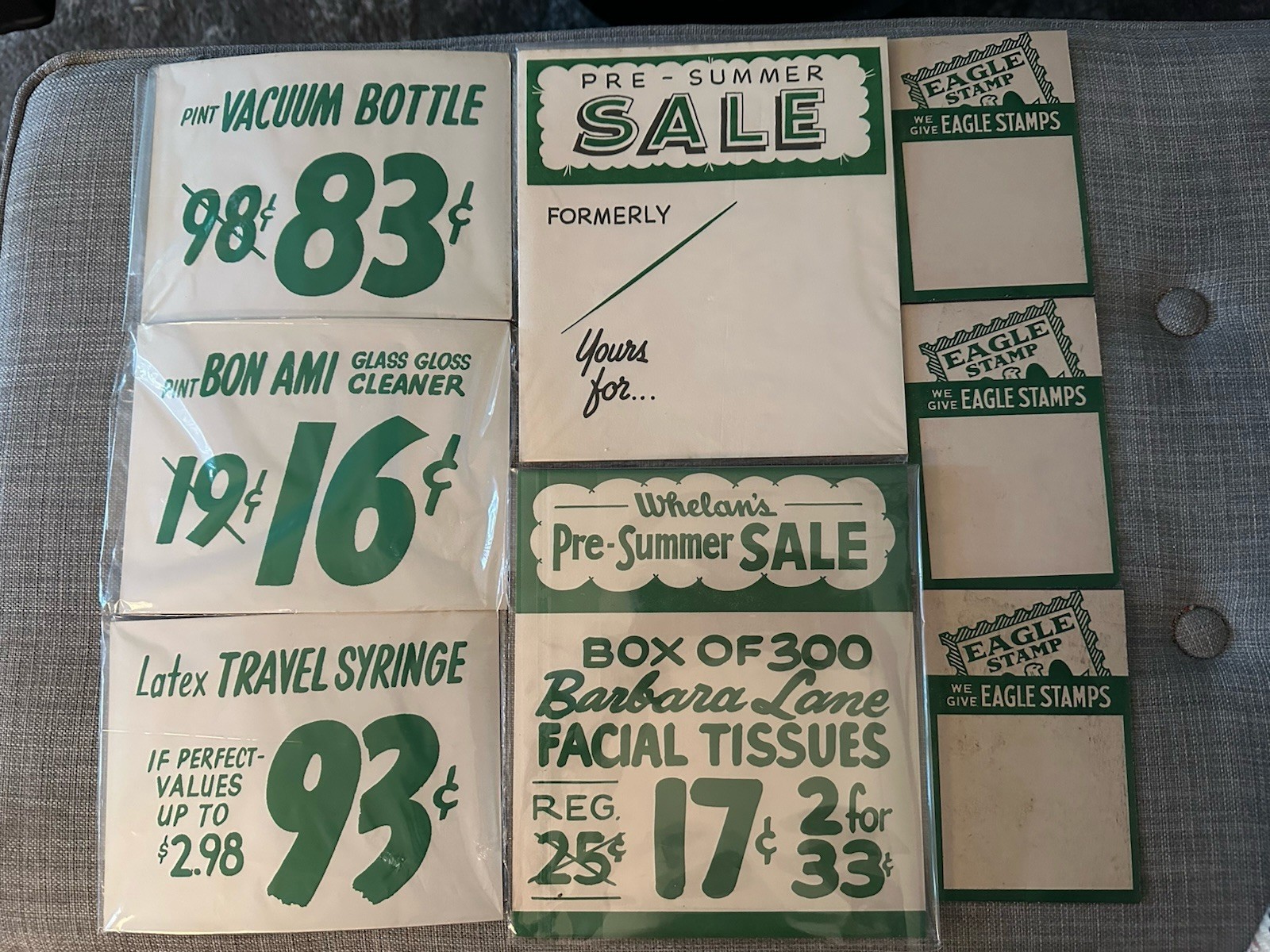 Vintage Cardboard Grocery Signs 8