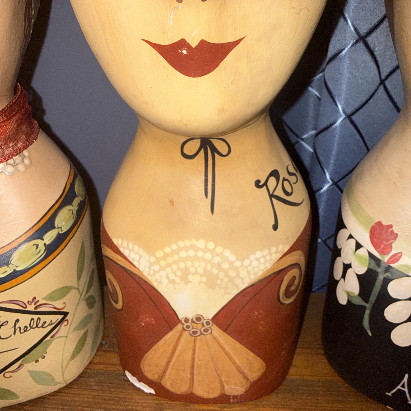 Vintage Millinery Plaster Heads Anique, Rosa, & Mme De Chelles Hat/wig Display