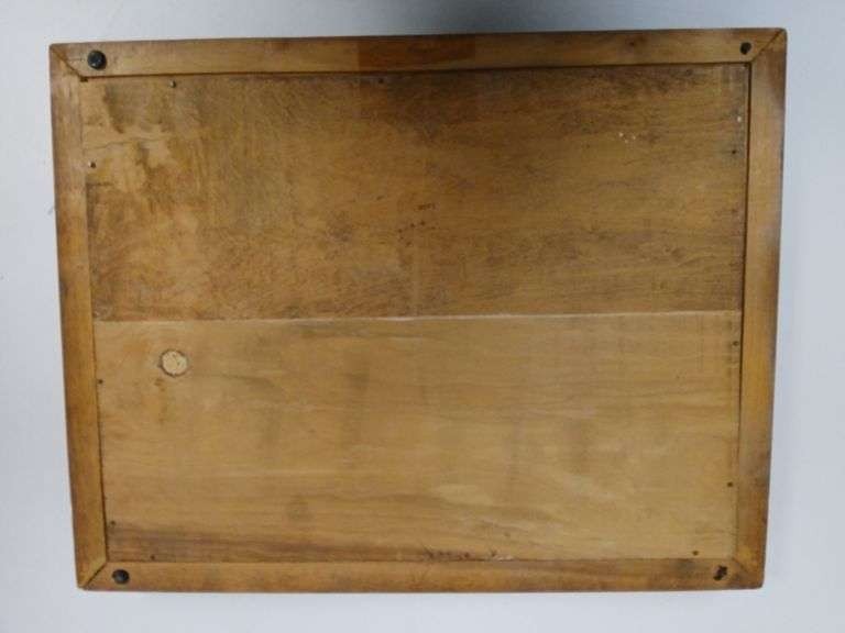 Antique Gillette Wooden Store Display Case, Razor, Blades & Vtg Schlick Lube Kit