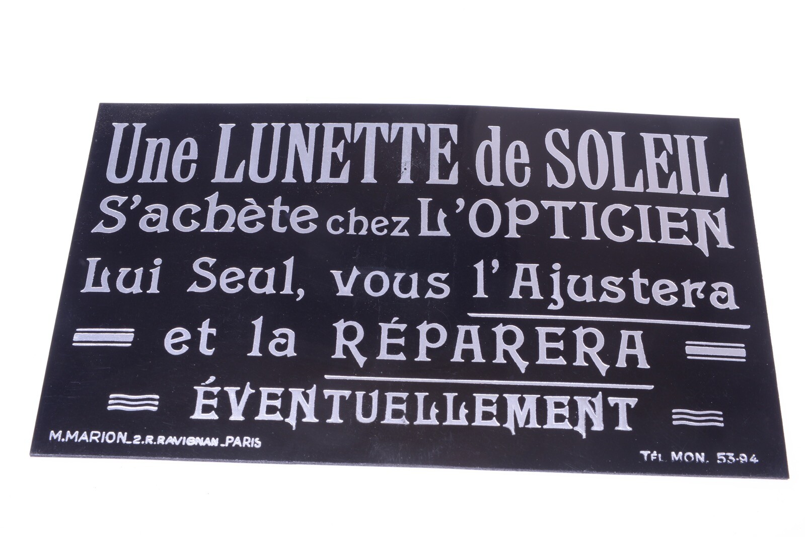 ✅ ANTIQUE SHOP WINDOW ADVERTISEMENT (SUNGLASSES ONLY OPTOMETRISTS REPAIR…..)