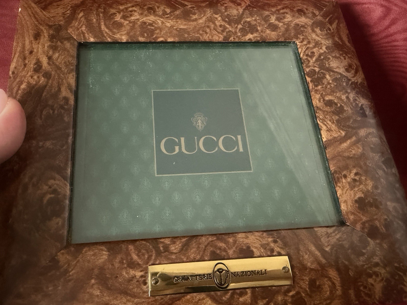 GUCCI Display Shop Showcase Boutique Display TIES Wood Vintage
