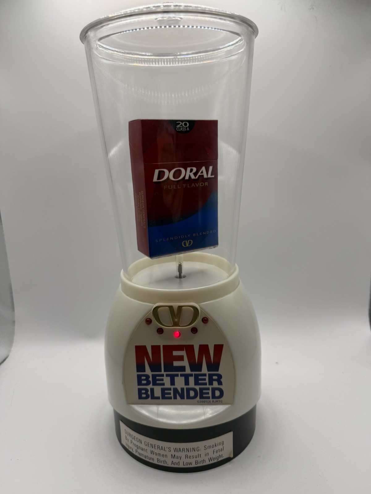 Vintage 2001 Doral Cigarette Retail Counter Top Display – Motorized – Blender