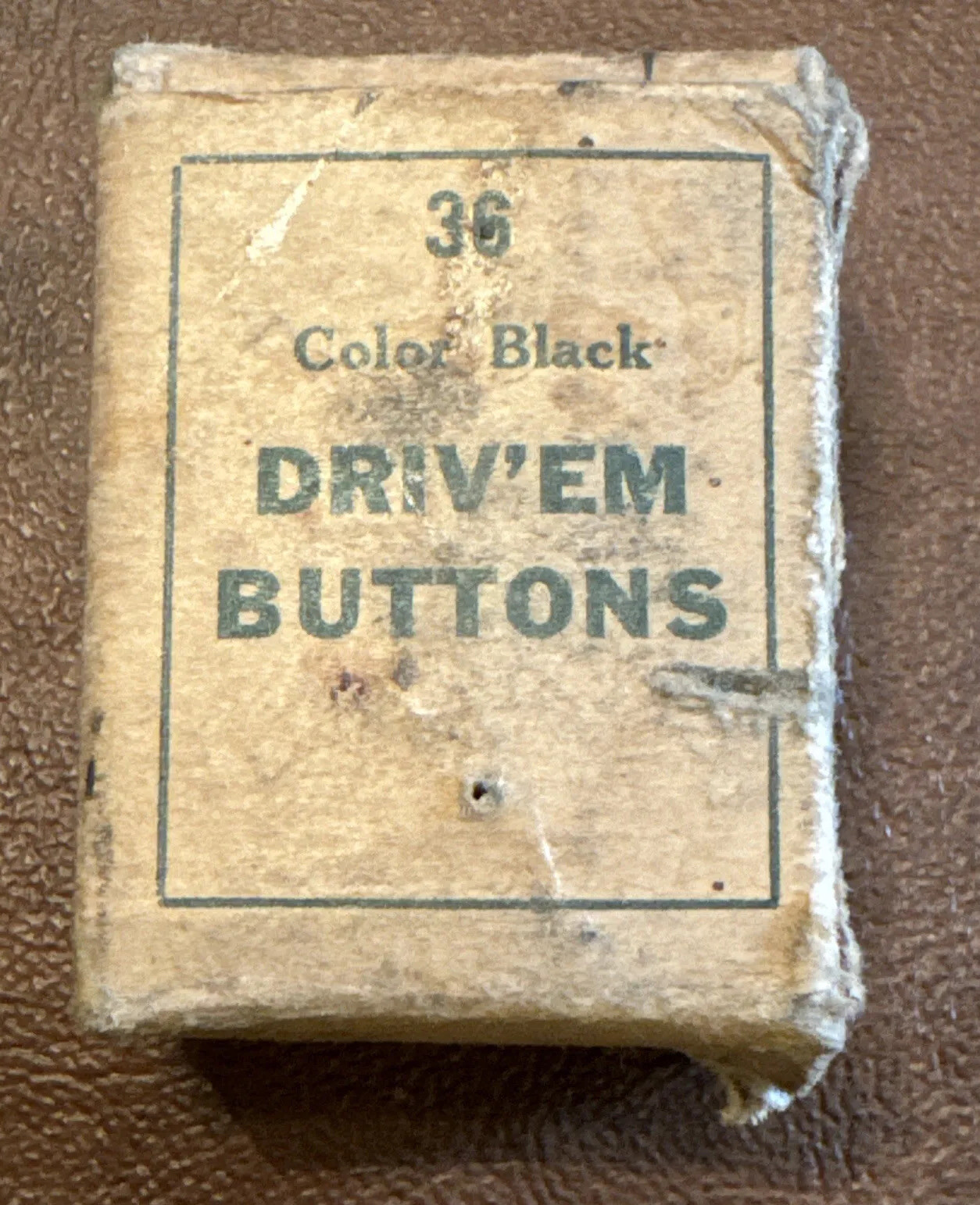Antique Vintage Thumb Pin Tacks? Driv’em Buttons Nails? Original Pkg 1800’s?