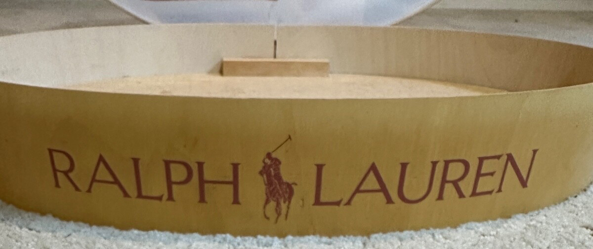 Vintage Ralph Lauren Spring Collection 1983 Wooden Perfume Store Display Box