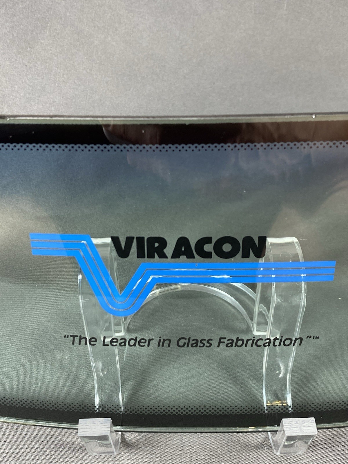 Viracon Windshield Car Truck Window Glass Dealer Store Counter Display Sign 12×5