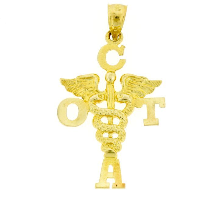 COTA Medical Sign Charm Pendant 14k Gold