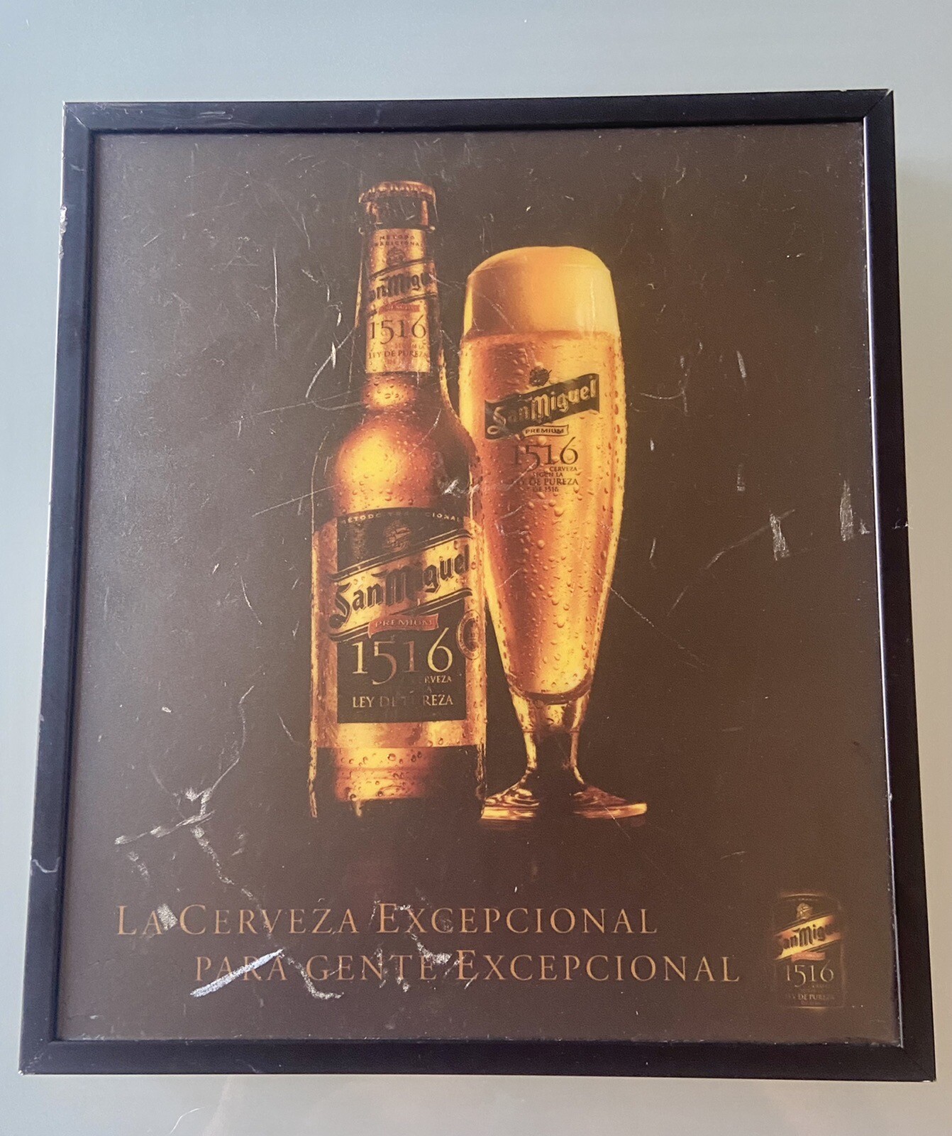 SAN MIGUEL BEER – LED SIGN – Bright Vintage Beer Sign Advertising