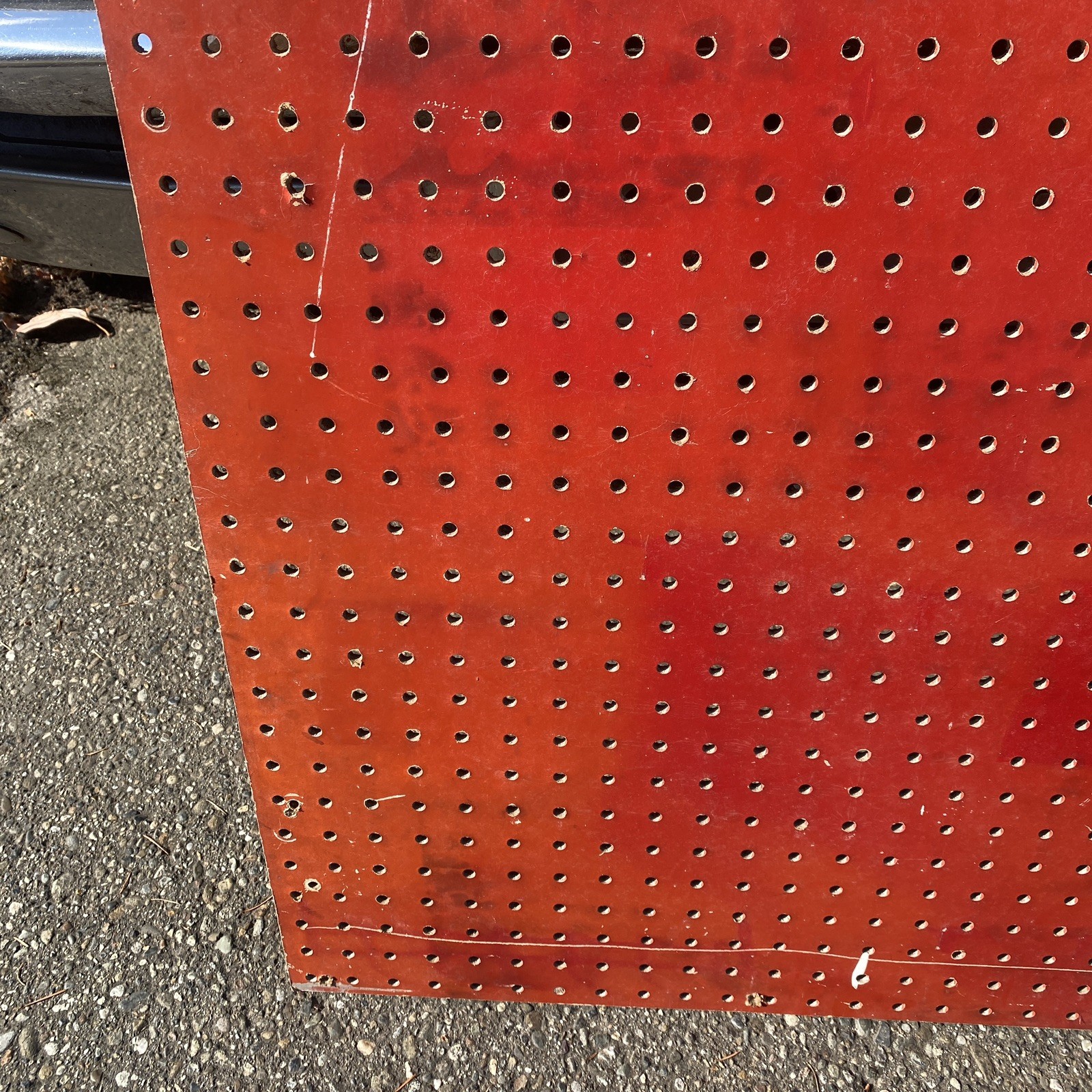 Vintage Blackhawk Tools Store Display Pegboard 24×36” Red 2x3ft