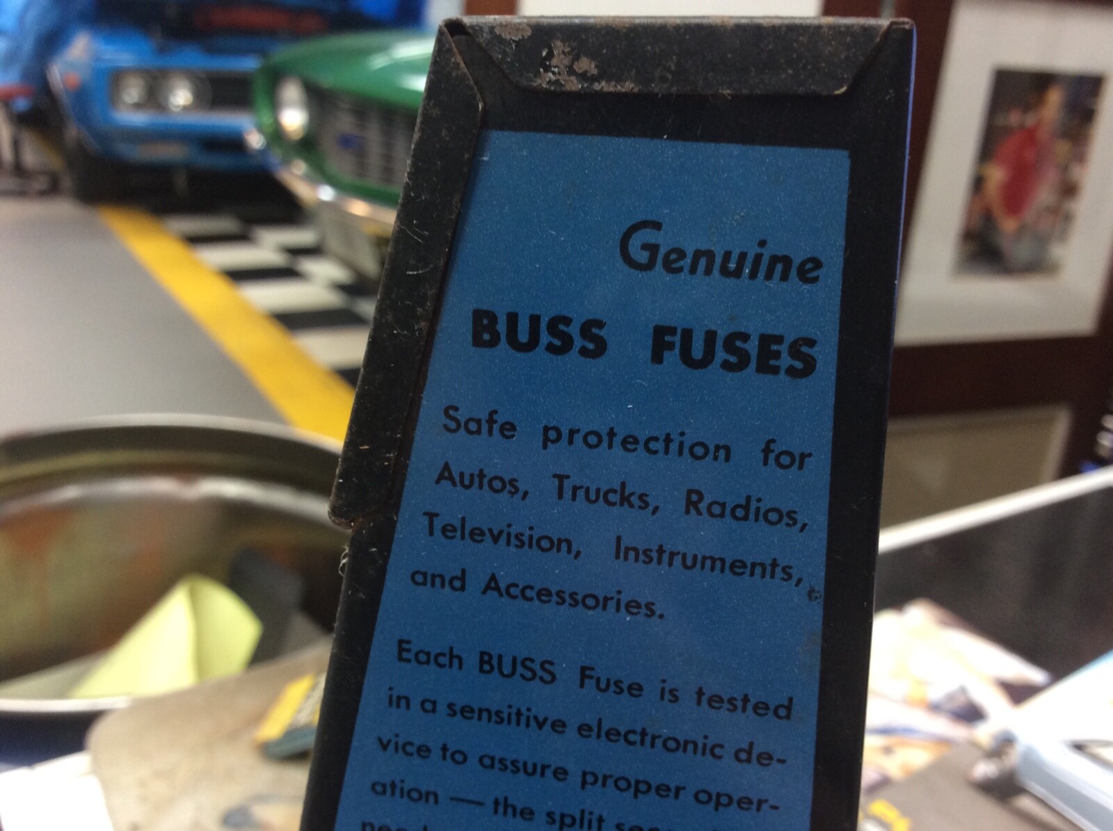 Buss Fuse Counter Display from my dads Shell gas Station pre 1960 VG condition