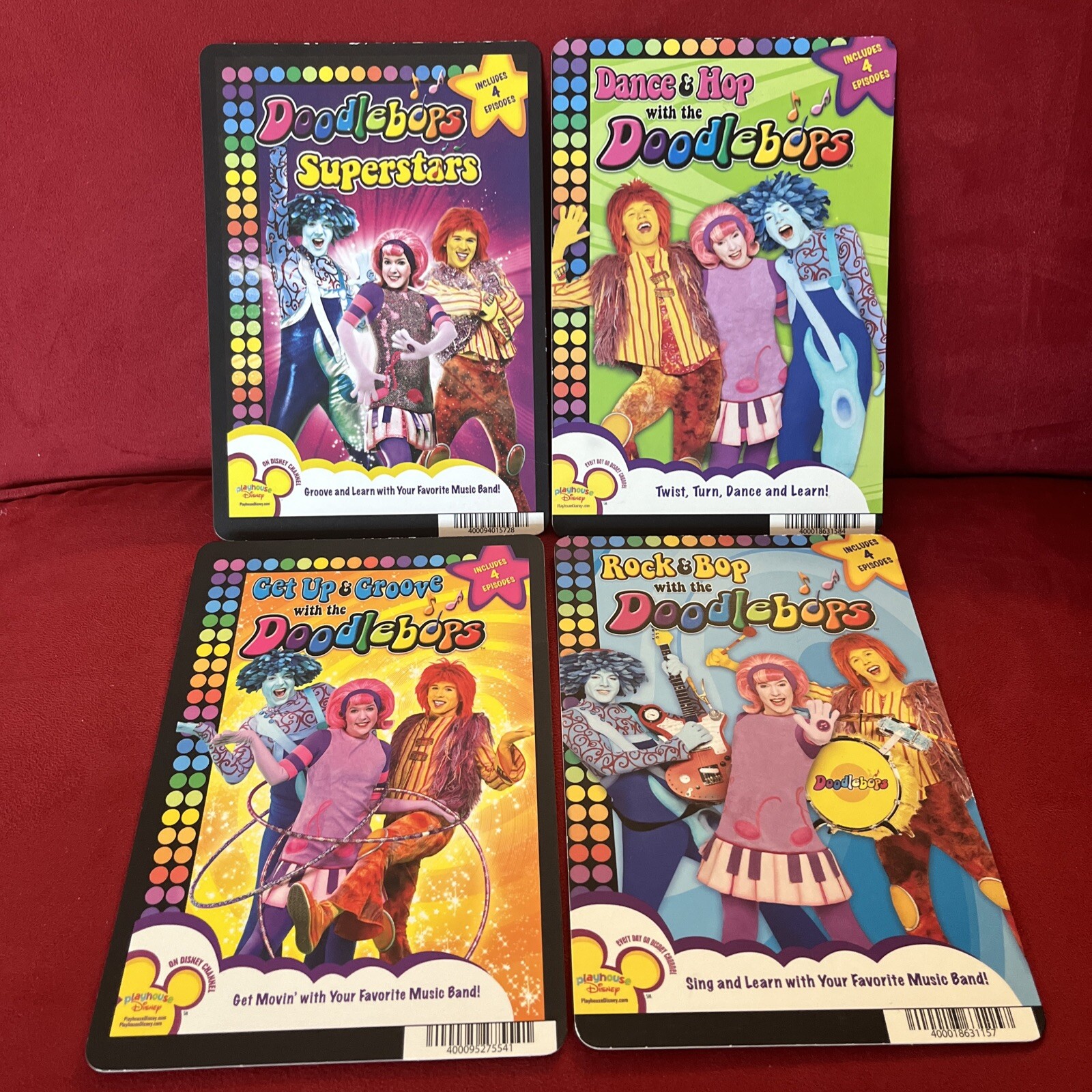 Blockbuster Movie Backer Card Mini Poster Art 5.5” X 8” Disney Doodlebops X4 Lot