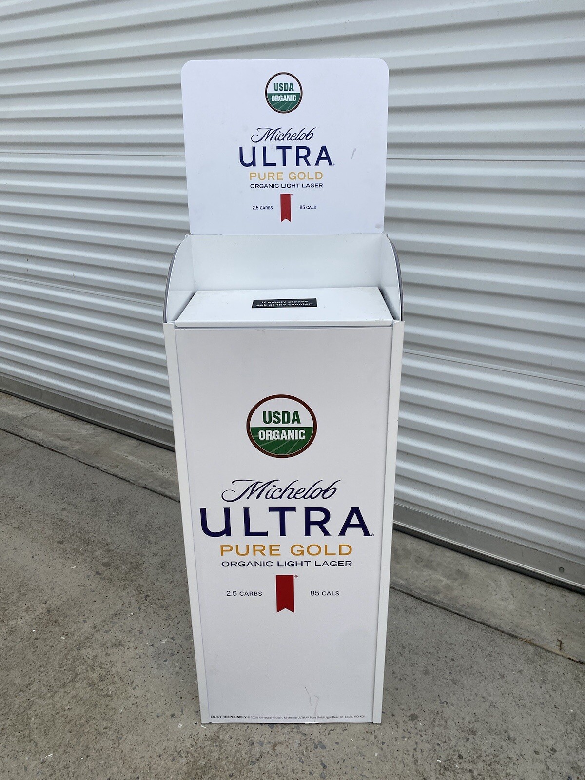 Michelob Ultra Store Display End Cap , Holds Multiple Cases – RARE!