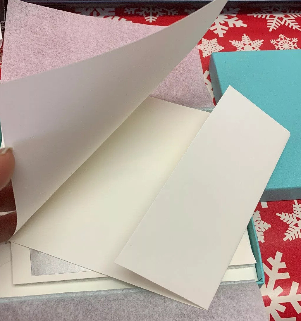 RARE Tiffany & Co Frank Gehry Note Cards Stationery w/ Blue Box FOR GEHRY LAUNCH