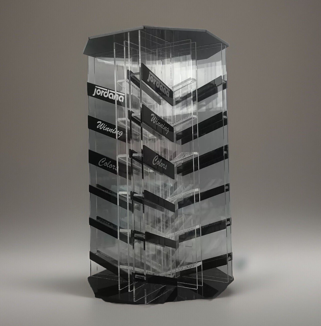 Jordana Cosmetics Acrylic Revolving Store Display Case Organizer