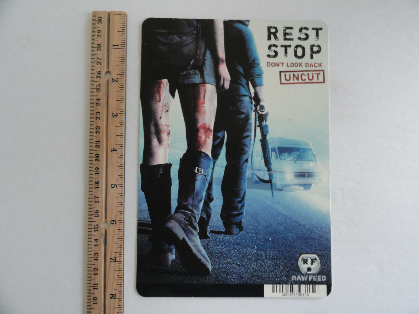 REST STOP – BLOCKBUSTER VIDEO BACKER CARD 5″X8″ NO MOVIE