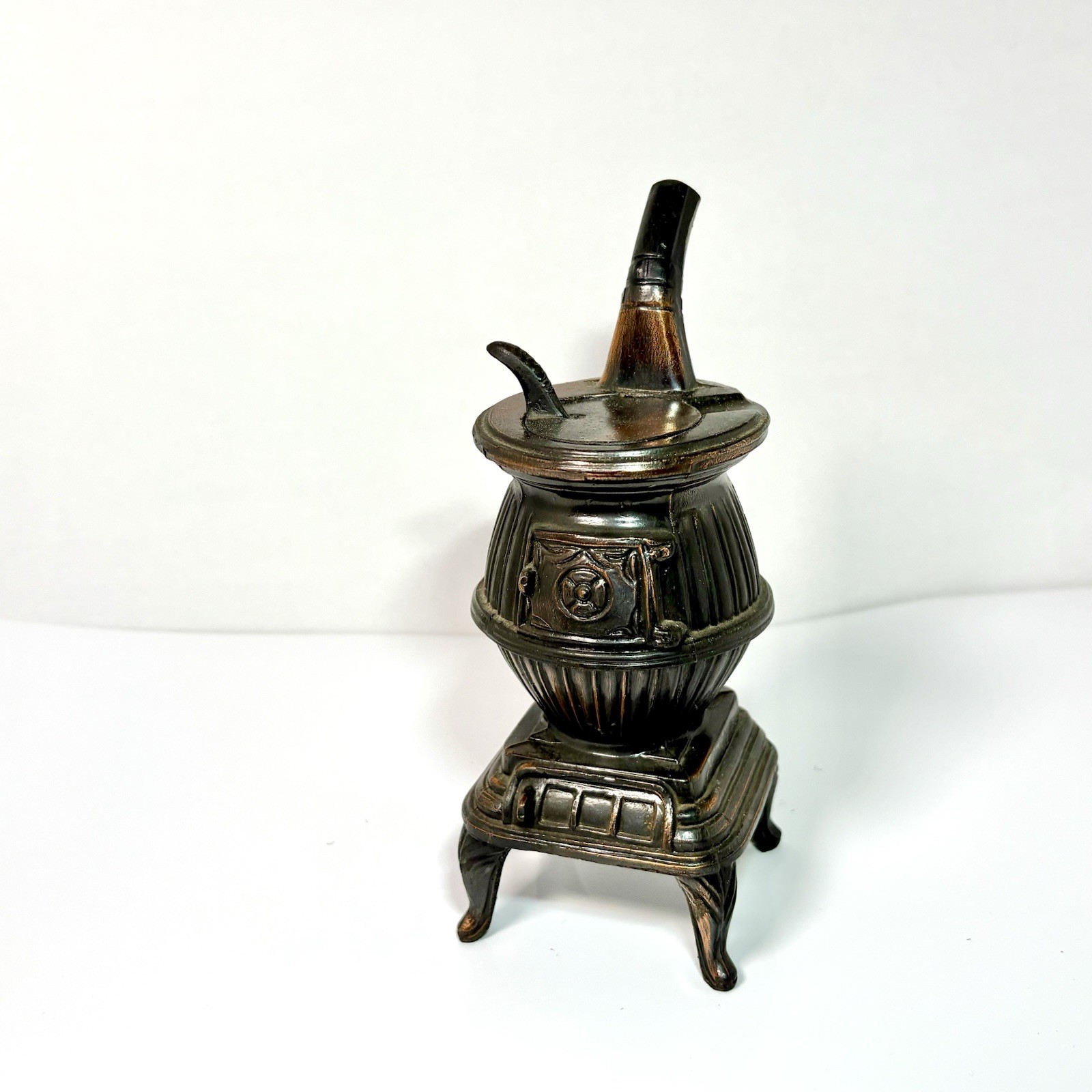 Vintage Miniature 5 Inch Cast Iron Pot Belly Stove