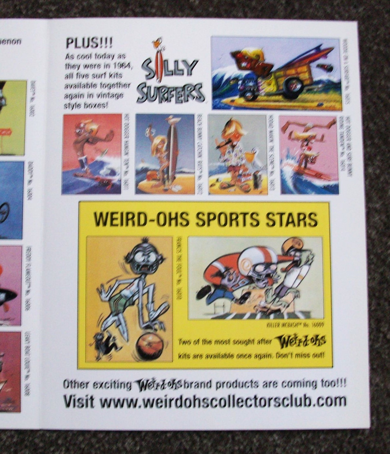 Hawk Weird-Ohs Model Kits Figures 2006 Store Display Flyer Poster Ad Monster Rod