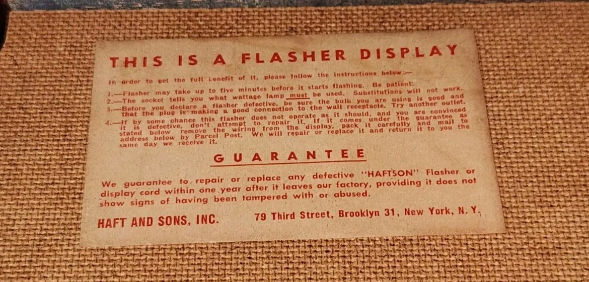 Vtg Ednalite Picture Store Lighted Counter Display Photography Wrigley Displays