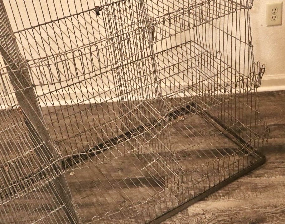 Antique General Store Metal Wire Shelving Mercantile Produce Heavy Duty