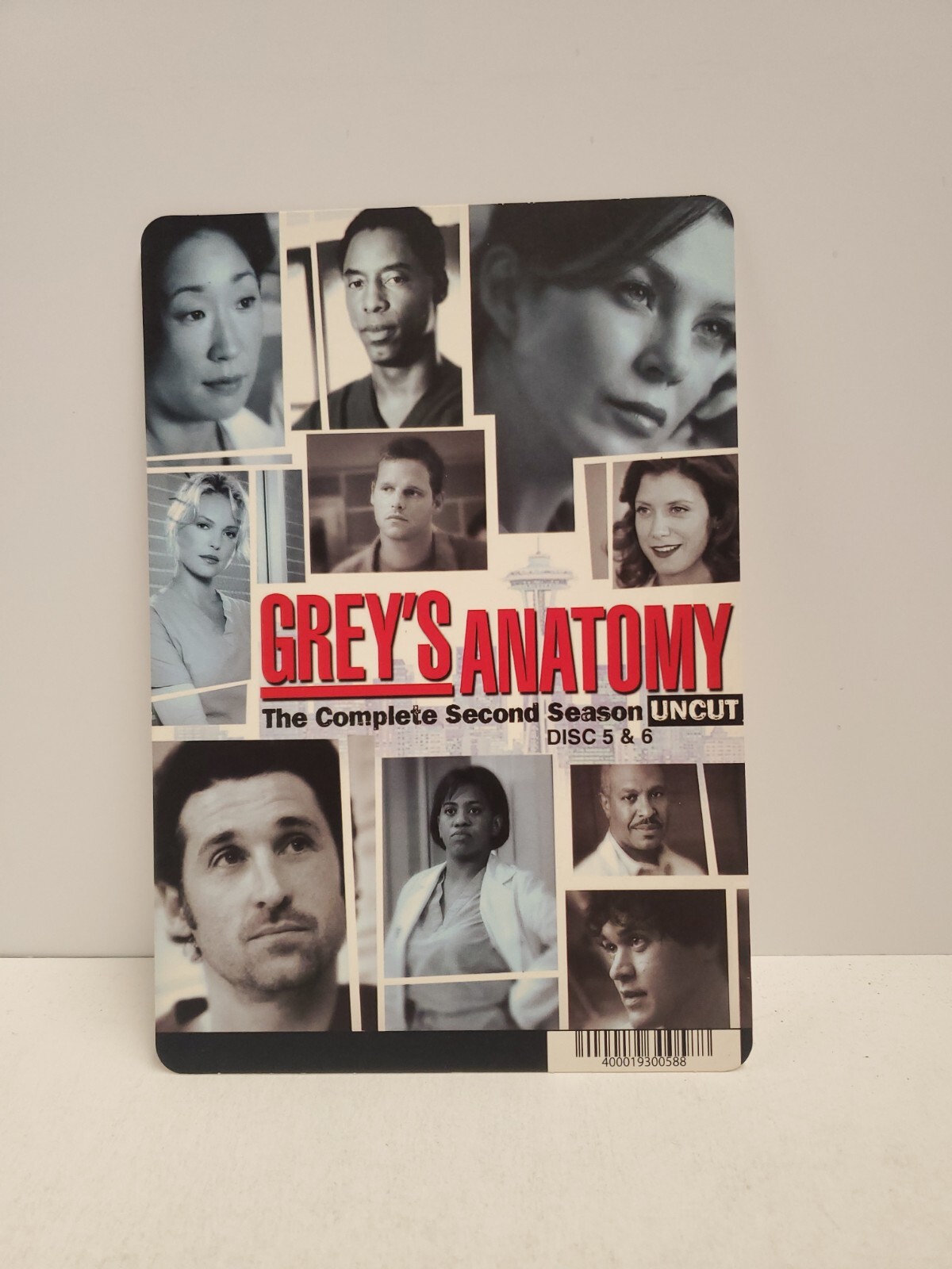 Grey’s Anatomy Season 2 Disc 5 & 6 BLOCKBUSTER DVD BACKER CARD ONLY 5.5″X8″