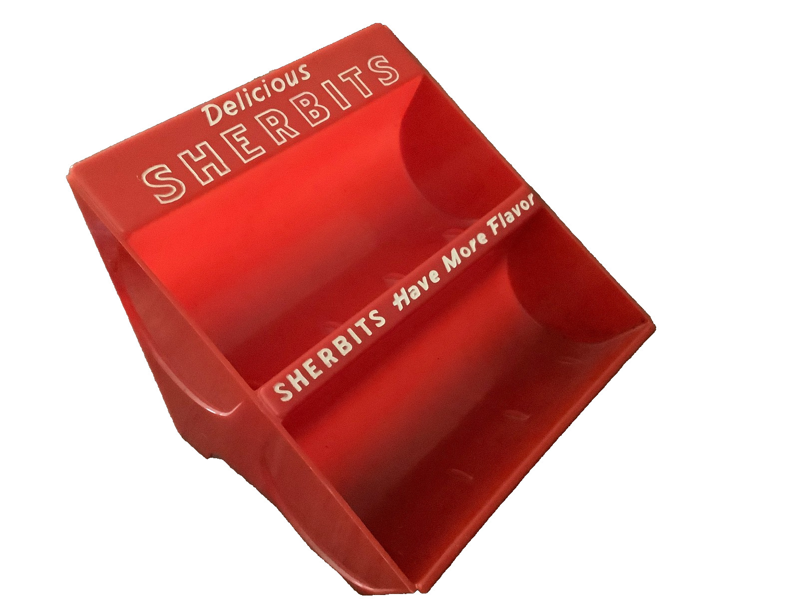 Vintage Delicious Sherbits have more flavor candy plastic store display