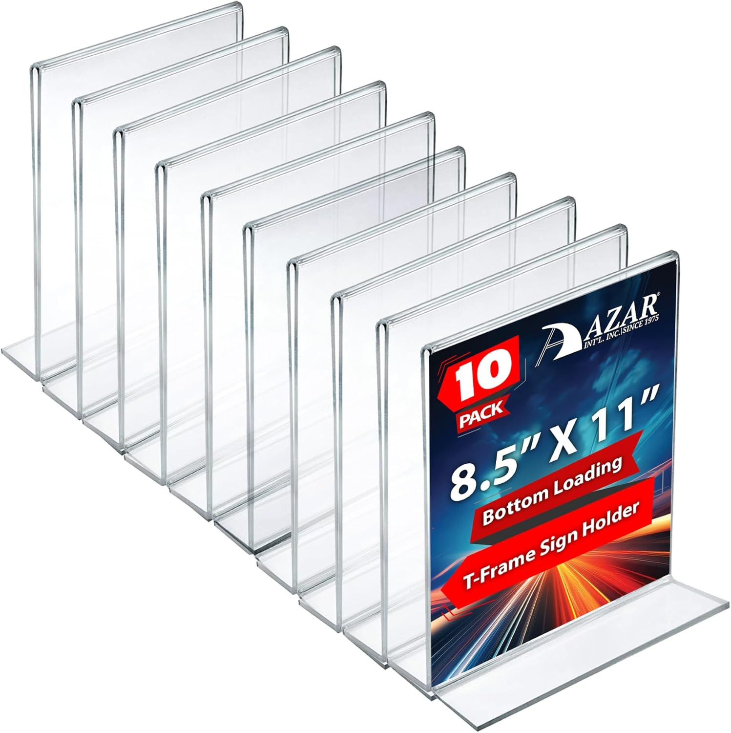 8.5×11 Double-Foot Frame Set – 10 Pieces for Stylish Displays