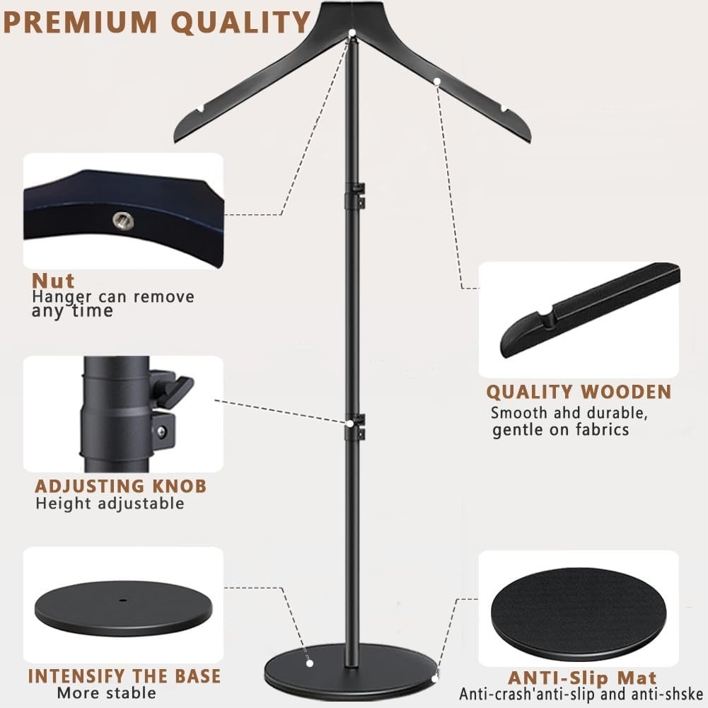 Versatile Boutique Display Mannequin Stand 19-44.5 Inch for All Garments