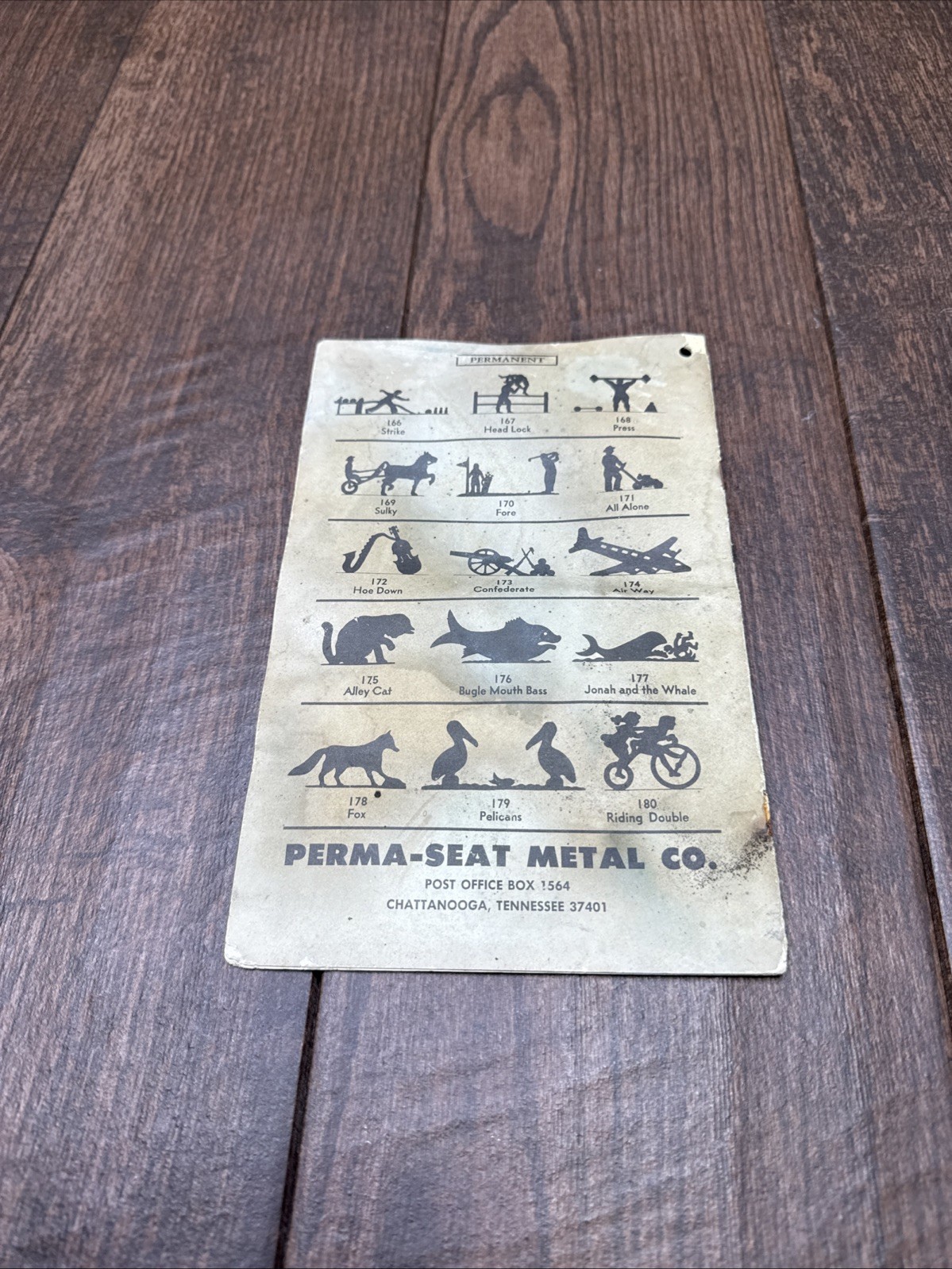 Vintage SILHOUETTES RURAL MAIL BOX SALESMAN SAMPLE